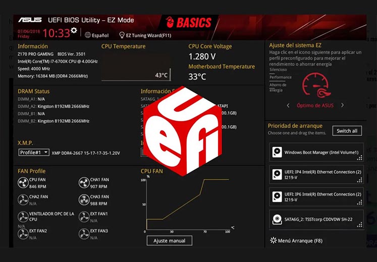 Gestion de equipos UEFI