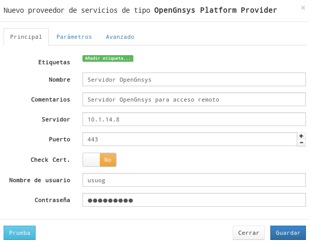 UDS: proveedor de servicios tipo OpenGnsys